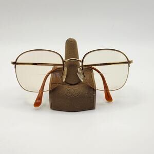 Giorgio Armani Vintage 1990's Gold Tone Eye Glass Frames Only 51*20 135